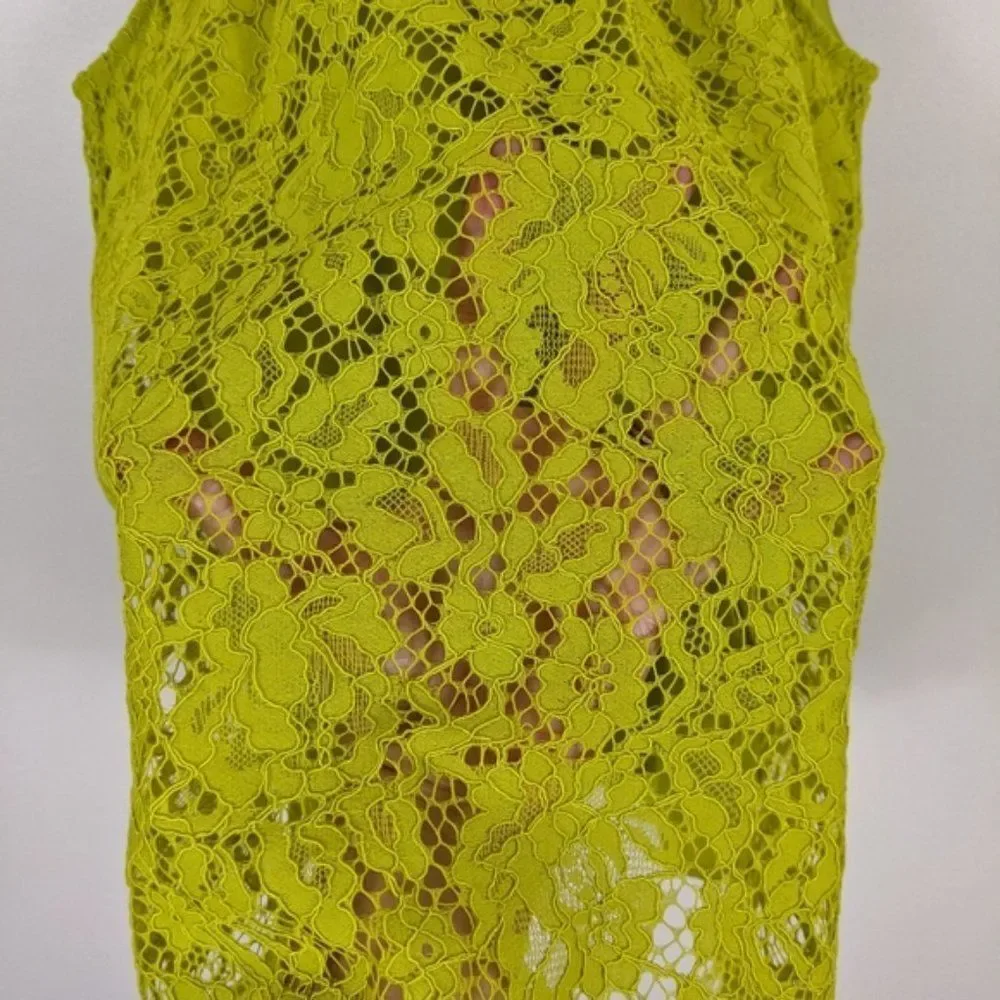 J. Crew Lace Yellow Halter Neck Blouse XXS